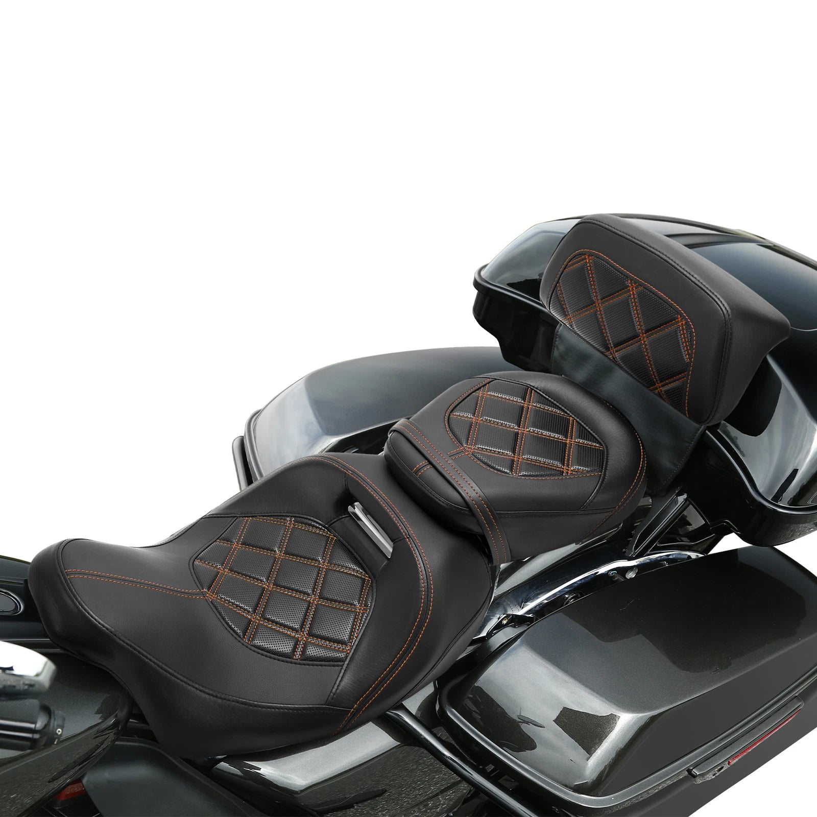 Backrest Pad Set for Harley Touring CVO Road Glide (2014–2023)
