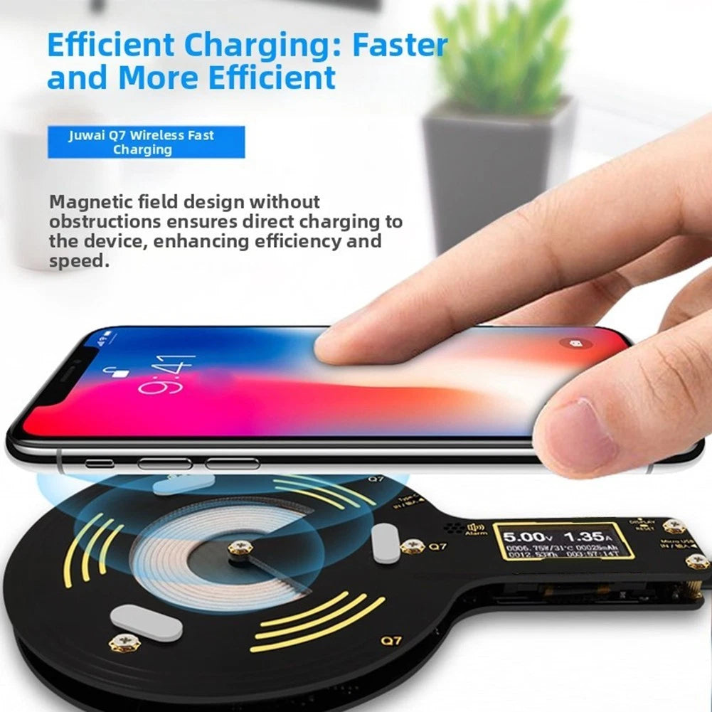 LCD Power Meter Wireless Charger for Universal Use (2010–2023)