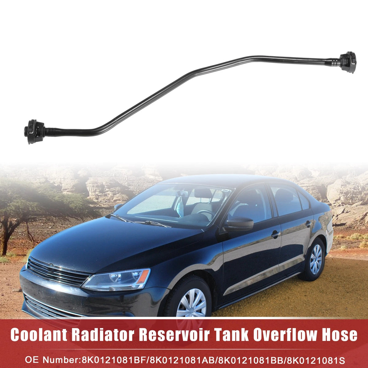 Coolant Radiator Reservoir Hose Replacement for Audi A4 B8 (2007–2015)