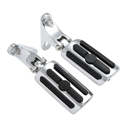 Chrome Rear Passenger Footpegs Mount for Harley Touring Road King (1993–2025)