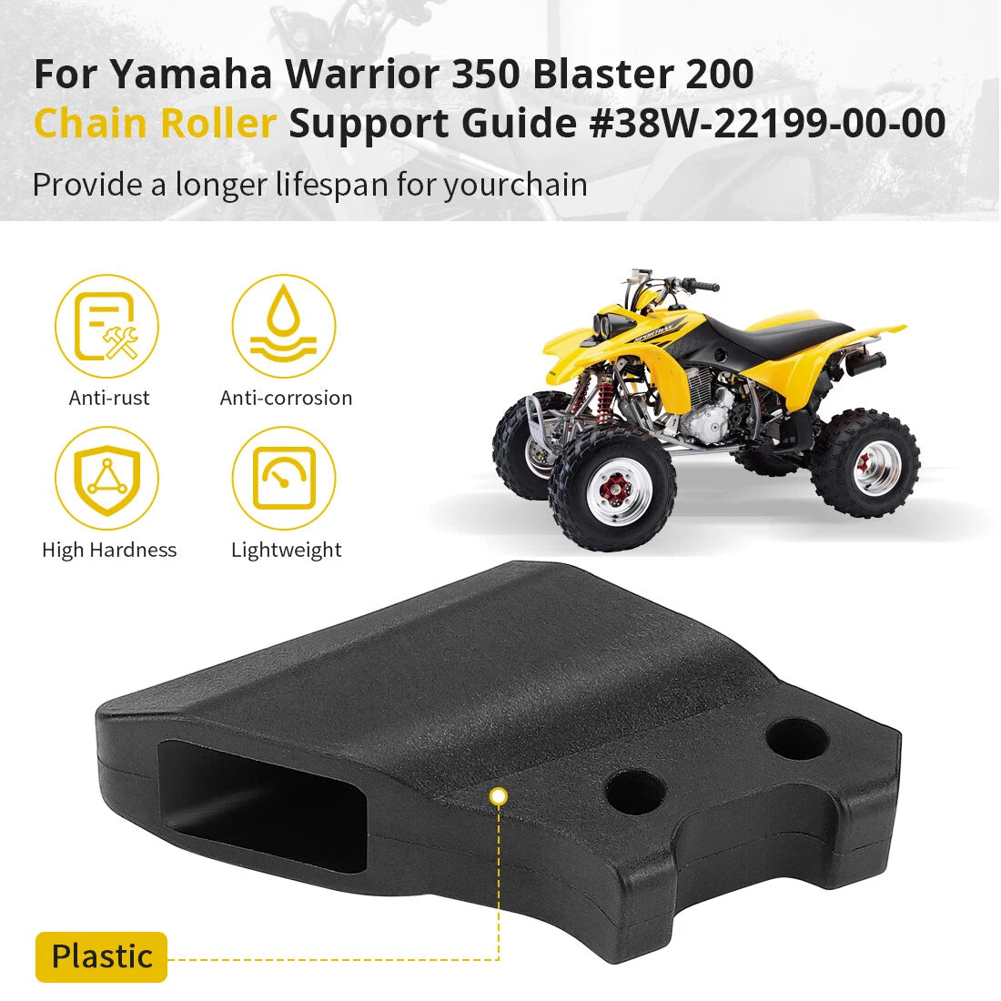 Chain Roller Support Guide for Yamaha Blaster 200 (1988–2006) #38W-22199-00-00