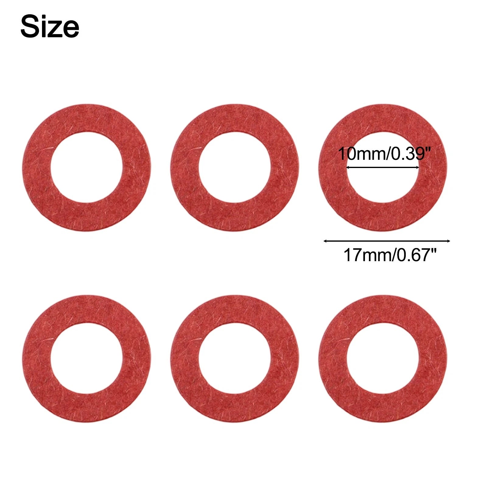 400 Pcs Battery Insulator Paper Rings 10mm Inner 17mm Outer