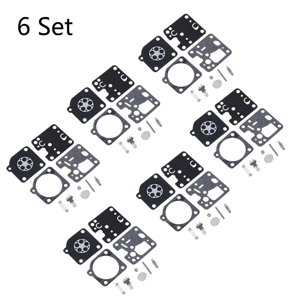 Set of 6 Carburetor Repair Kits for ECHO ES230 ES231 PB230 PB231 ZAMA RB-107