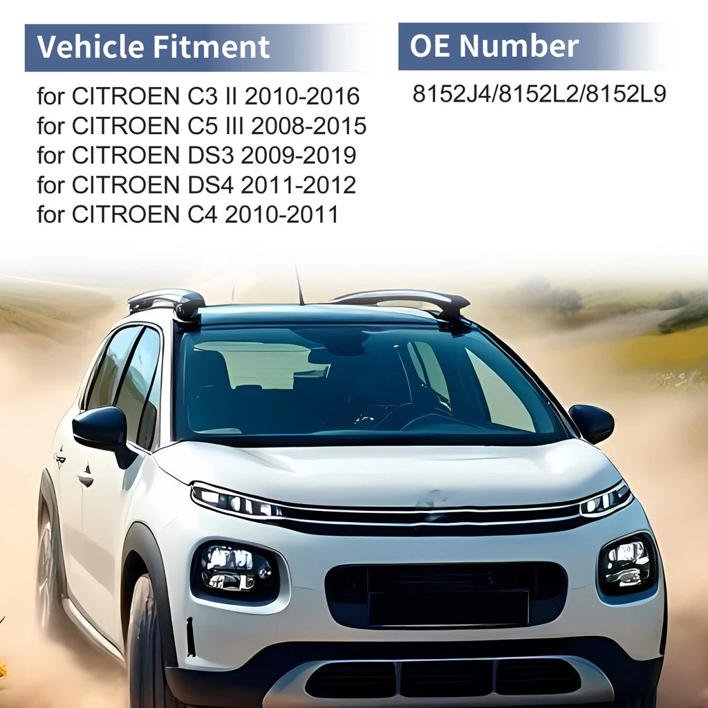 Mirror Cover Cap for Citroen C3 II (2010–2016) - Gray
