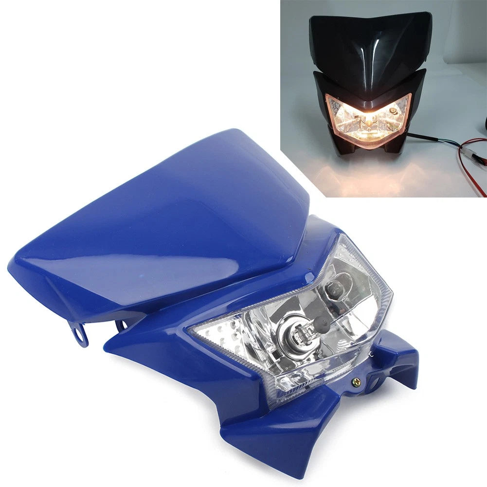 Front Headlight for Motorcycle (12V 35W, MX, Enduro, Dirt, Trail, 250cc)