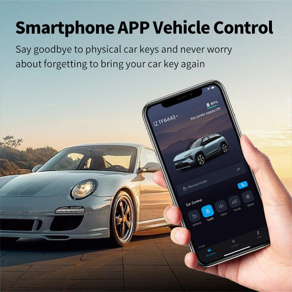 Digital Key Smartphone App Remote Startup for Car