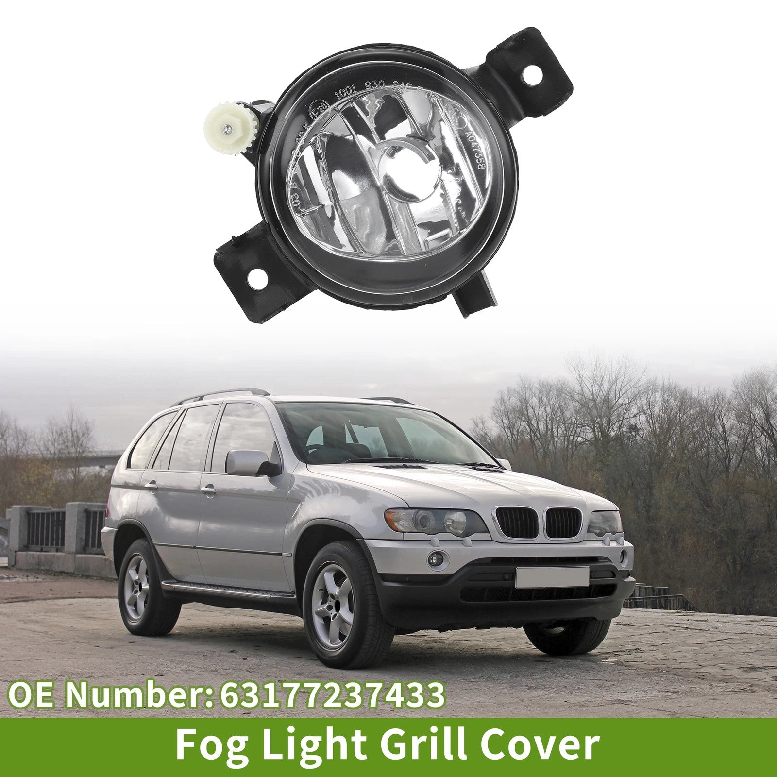 Left Fog Light Grill Replacement for BMW X5 (2011–2013)