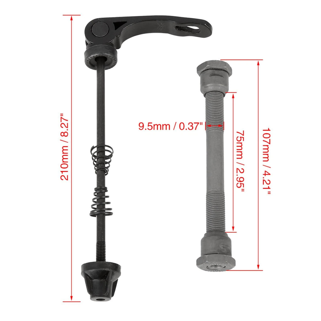 Front Wheel Quick Release Skewer 9.5mm for MTB BMX Bicycle Bike (—)