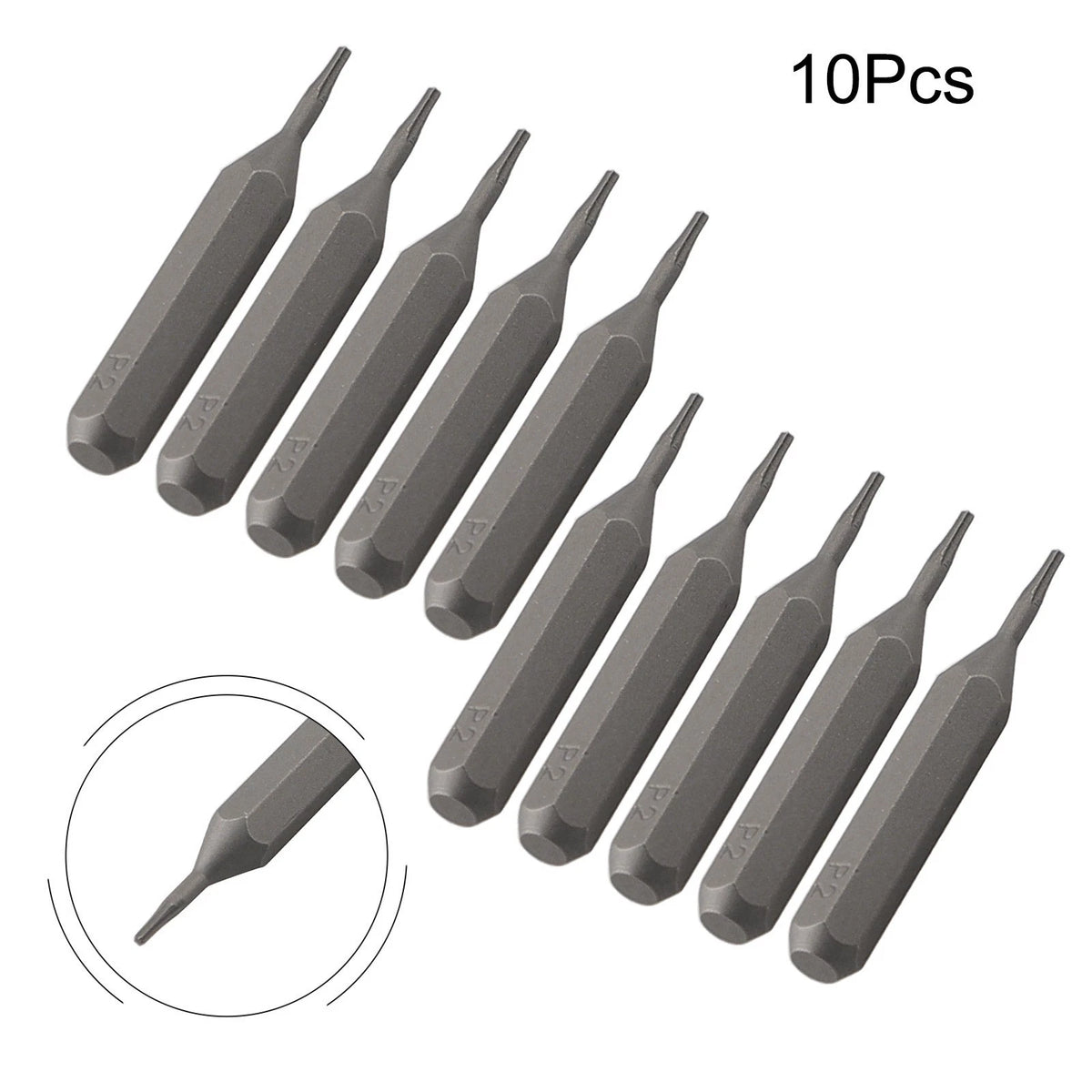 10 Piece Hex Shank Screwdriver Bit Kit for
