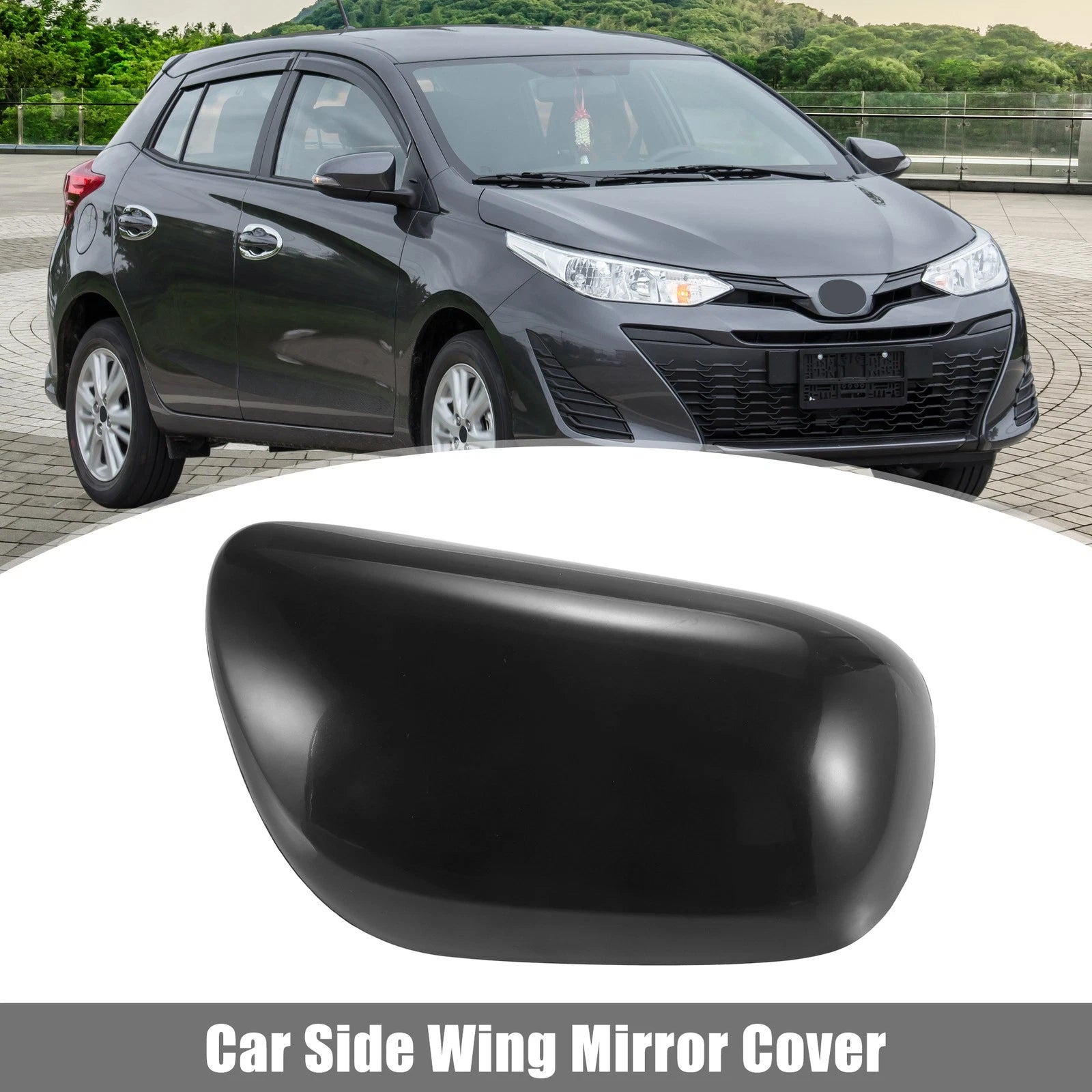 Right Side Door Mirror Cover Cap Replacement for Toyota Yaris (2008–2013)