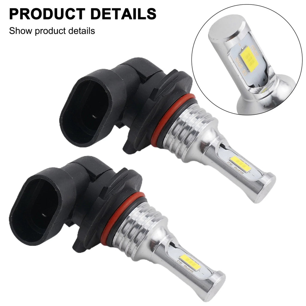 2X 9012 LED Headlight Bulbs for RAV4 (2016–2018)