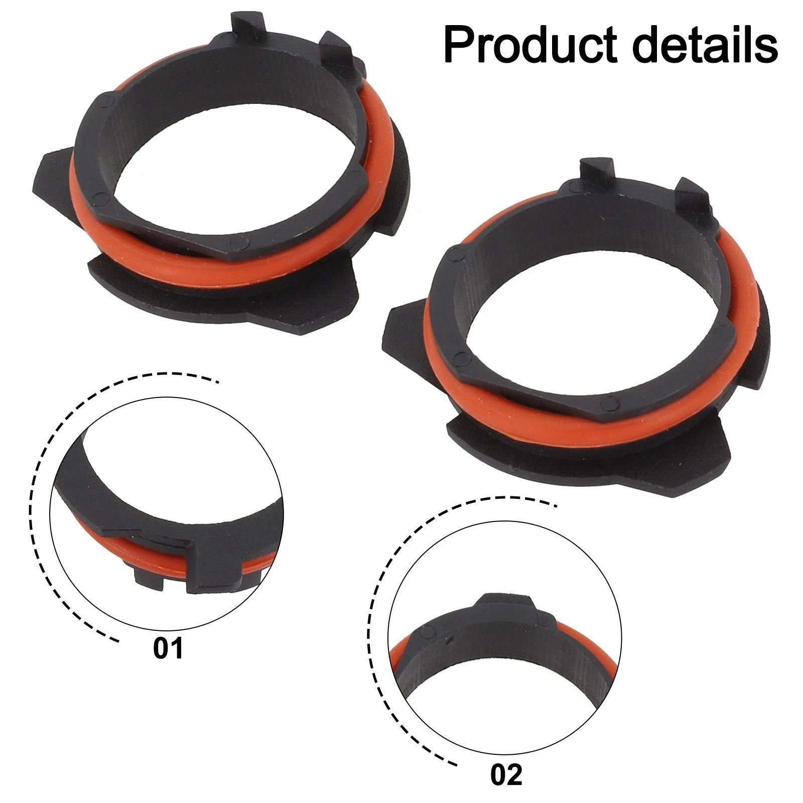 Headlight Adapter Holder for BMW E39 (1995–2003) H7 Bulbs