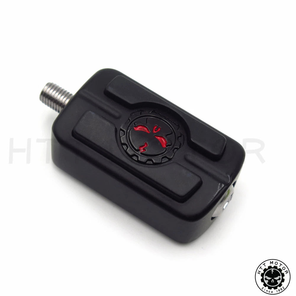 Black Skull Skeleton Shift Peg Cover for Harley Davidson Motorcycle