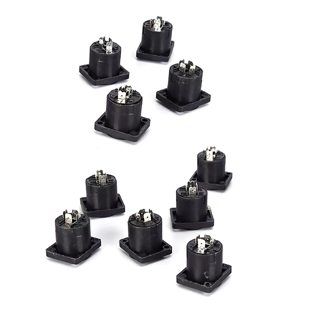 10x Speakon 4-Pin Female Jack Connector for Audio Cable Panel