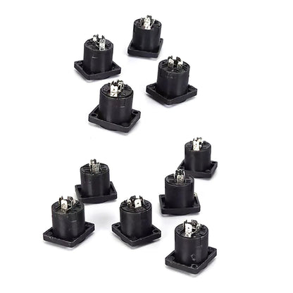 10x Speakon 4-Pin Female Jack Connector for Audio Cable Panel