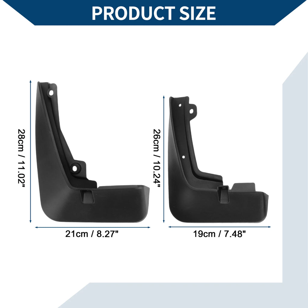 Set of 4 Mud Flaps Splash Guards for Renault Captur (2019–2021)