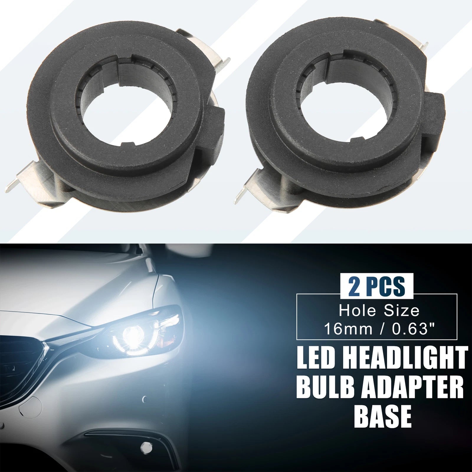 Headlight Bulb Holder Adapter Clip for BMW E60 ML450 (Pack of 2) (2005–2013)