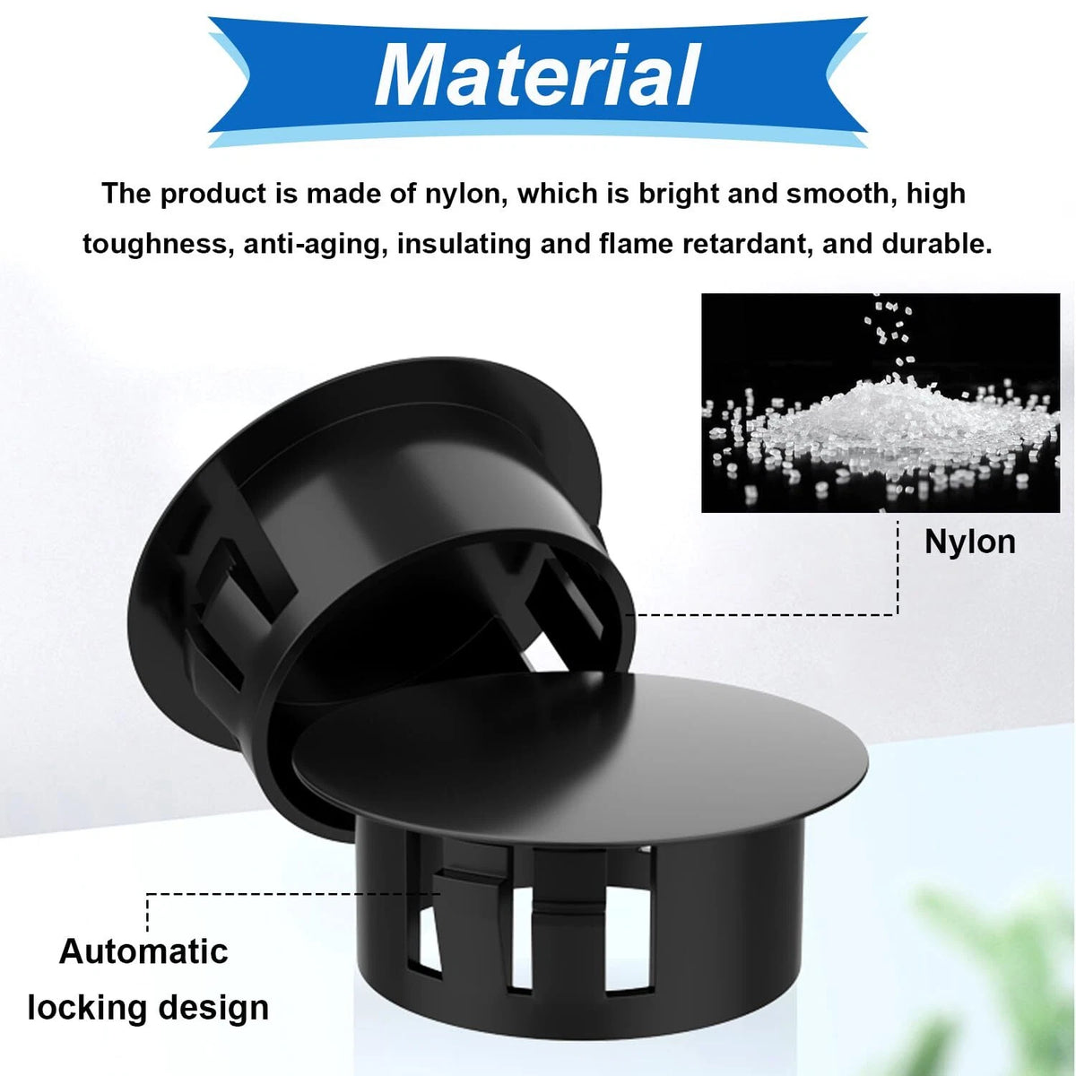 135 Pcs Round End Caps Hole Plugs for Various Applications (Universal)