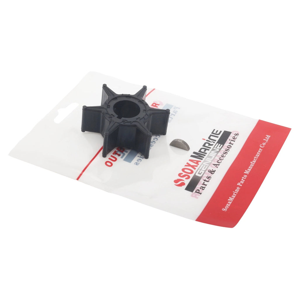 Water Pump Impeller & Key for Yamaha Outboard 25-50HP (2-Stroke) (6H4-44352-02)