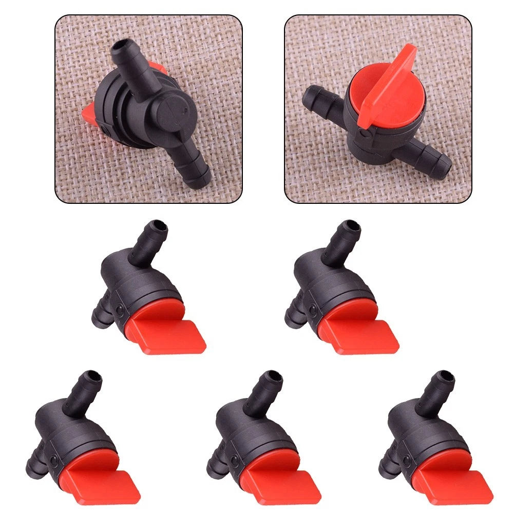 5 Pack Fuel Tap Inline On/Off Filter Switch for Motorcycle
