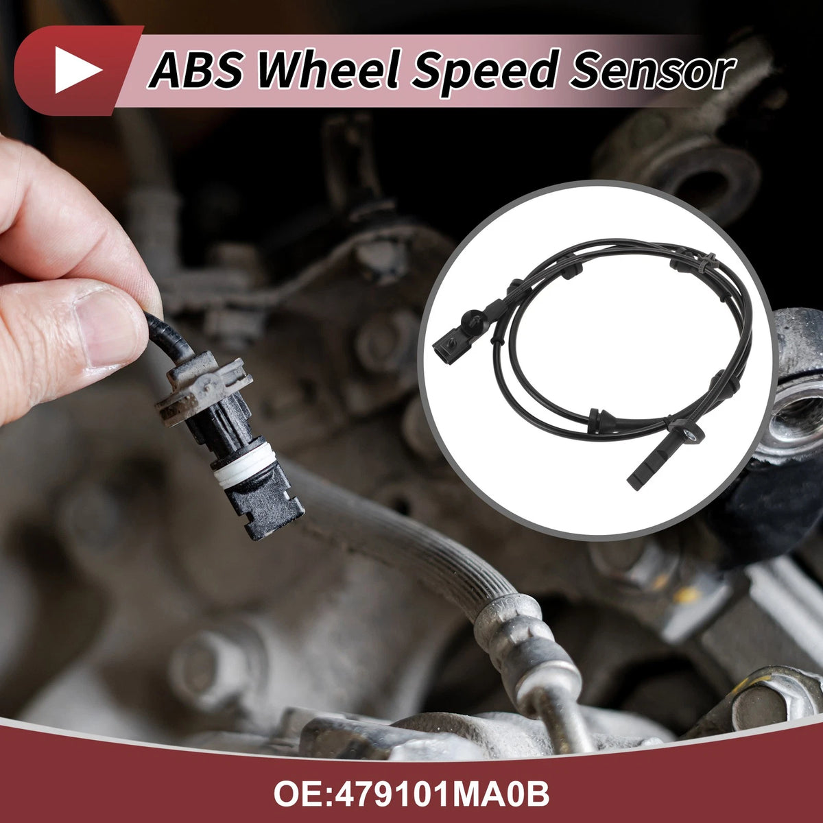 ABS Wheel Speed Sensor No. 479101MA0B for Infiniti EX35 M37 M56 (2008–2013)
