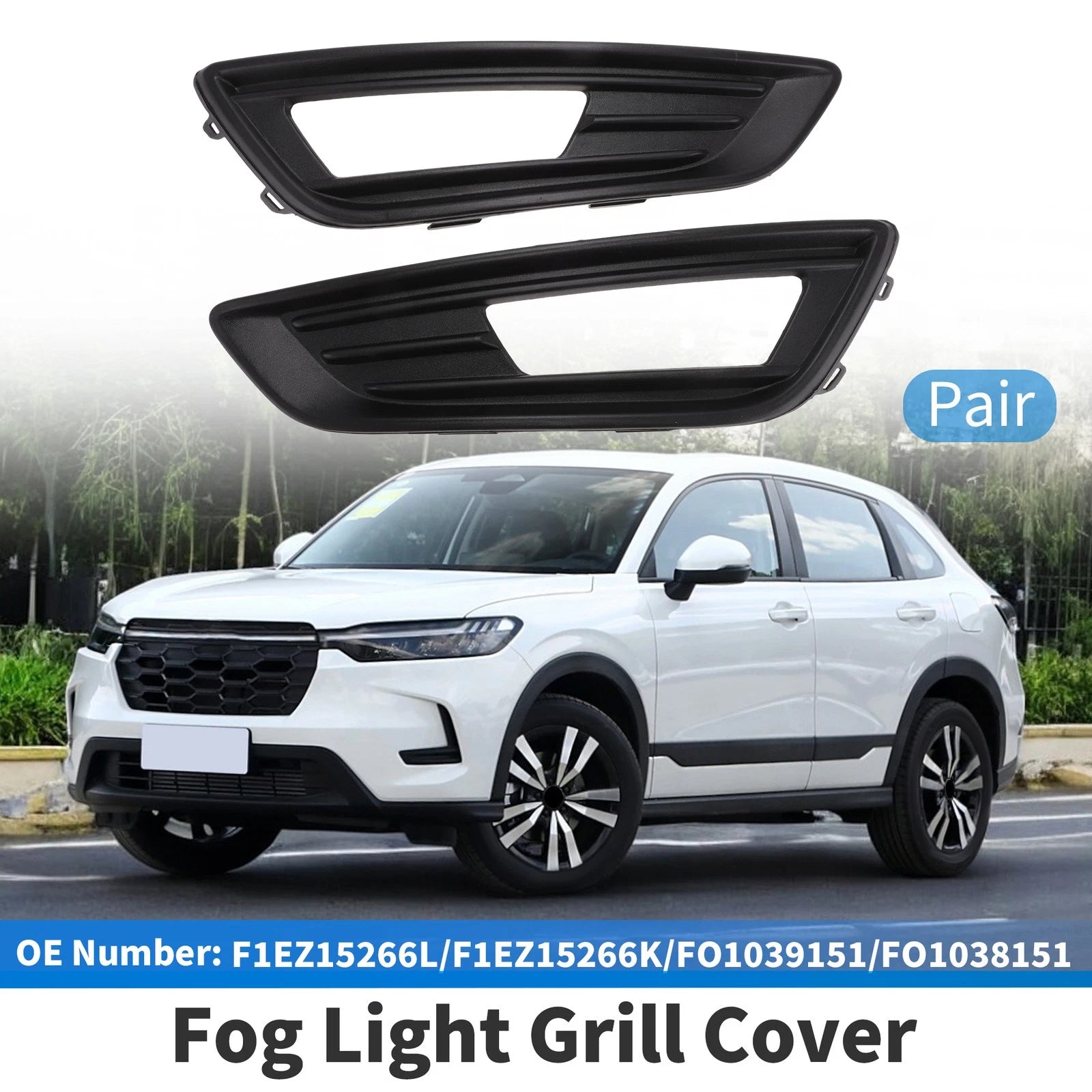 Fog Light Grille Left Side Replacement for Ford Focus Sedan (2015–2018)