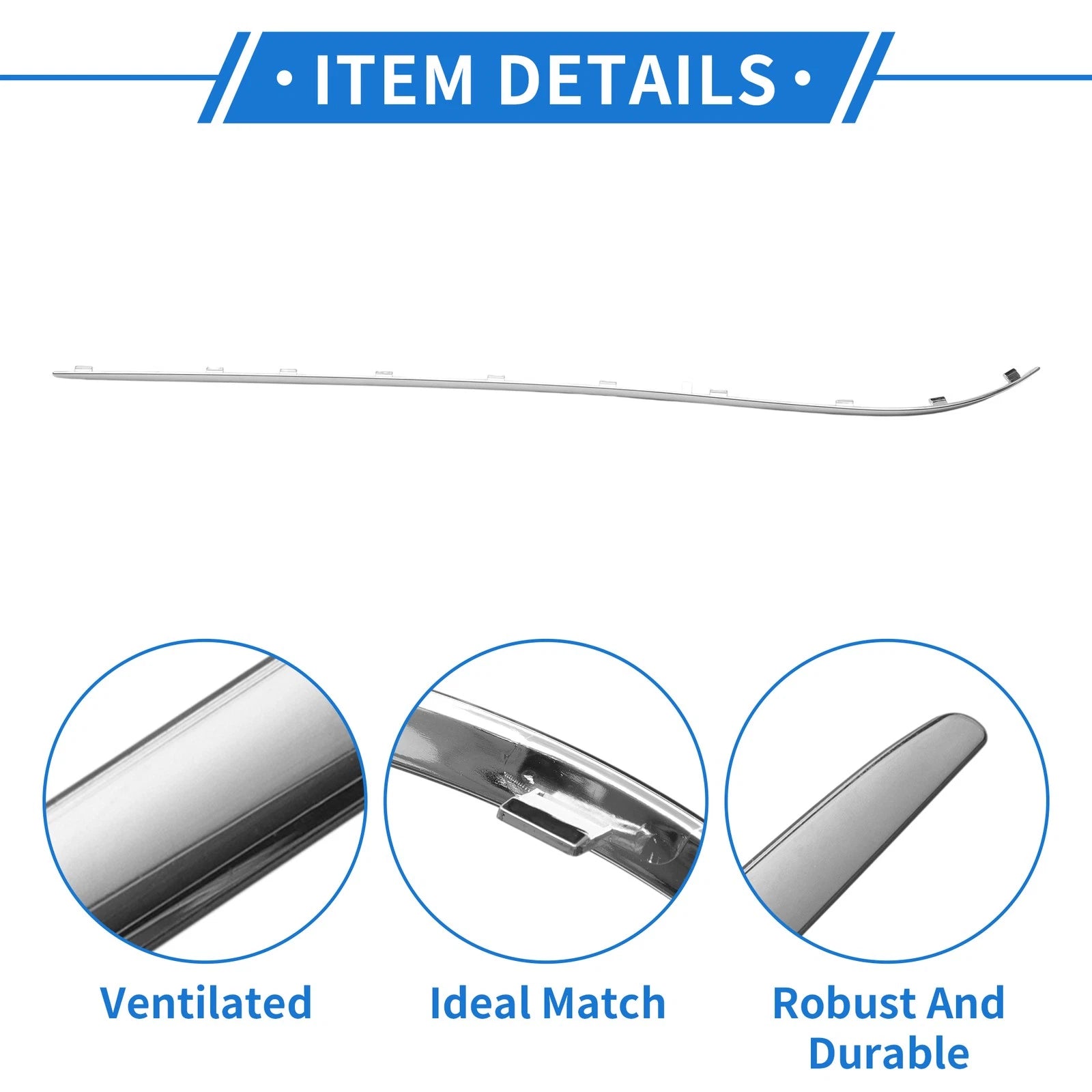 Rear Right Bumper Grille Trim Garnish Replacement for Mercedes-Benz E320 (2003)