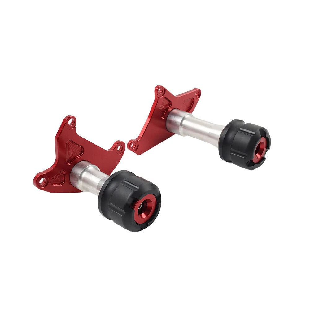 2X Red Frame Sliders Protector for Honda Grom MSX125 (2013–2020)