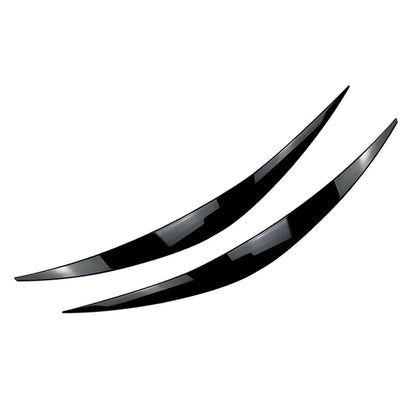 2X Headlight Eyelid Eyebrow Trims for Hyundai i30 i30N MK3 (2017–2020) Black