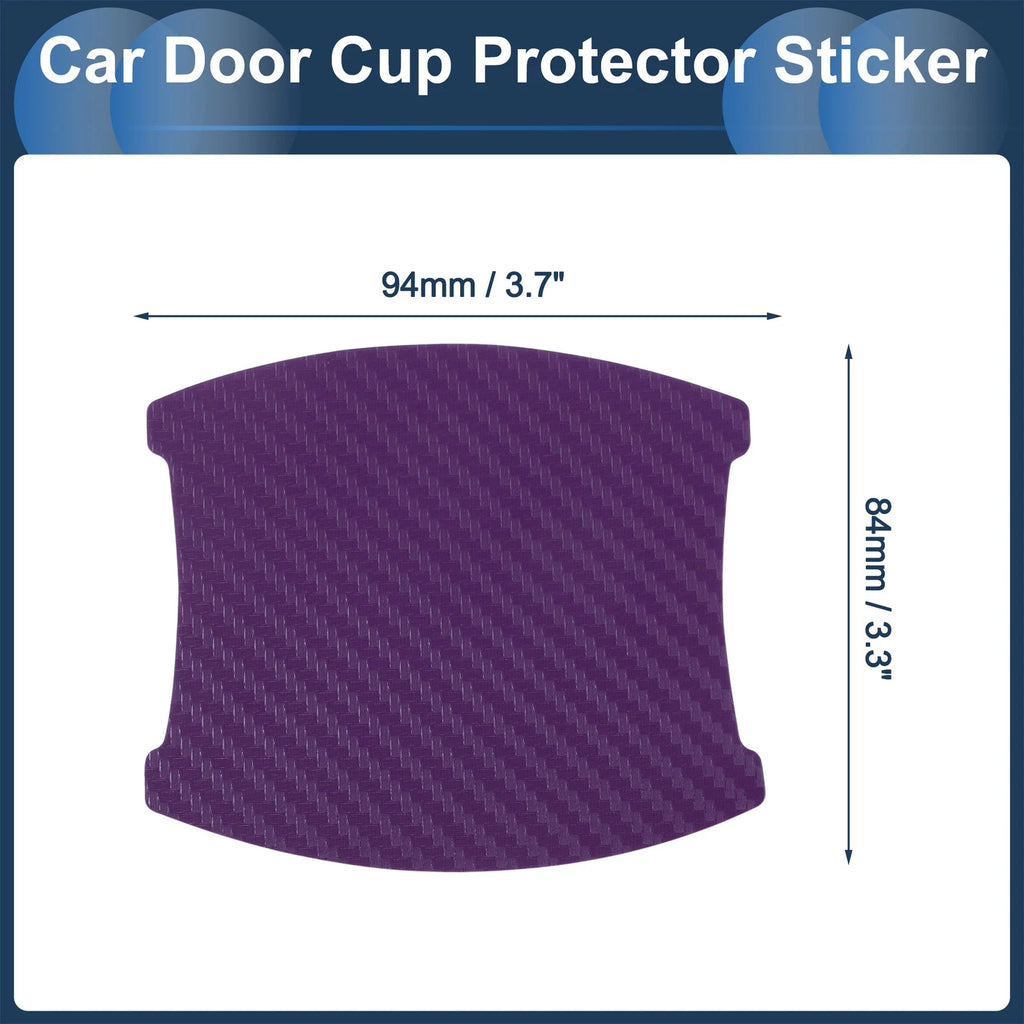 3D Car Door Handle Scratch Protector for Universal Vehicles (84x94mm)