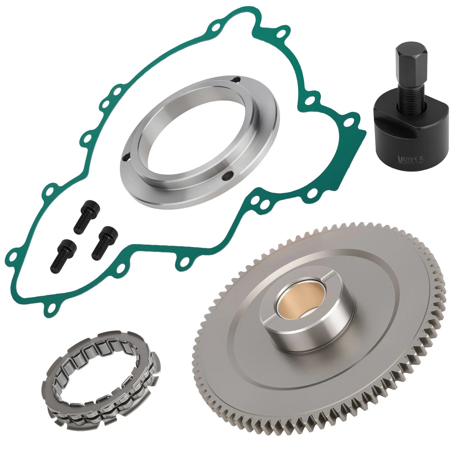 One Way Starter Clutch Idler Gear Kit for Polaris Ranger Crew XP 1000 (2017–2018)