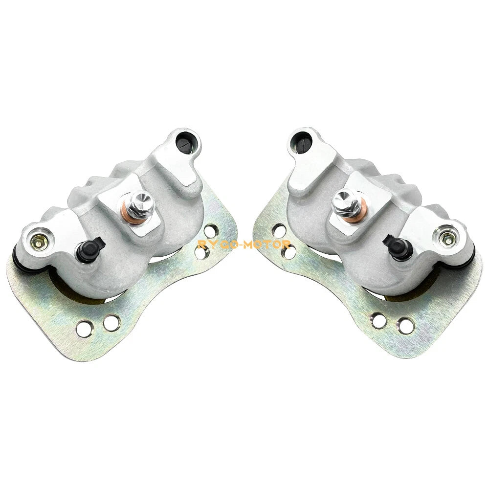 Rear Left Right Brake Calipers & Pads for Polaris Ranger Crew 800 900 1000 XP (2013–2021)