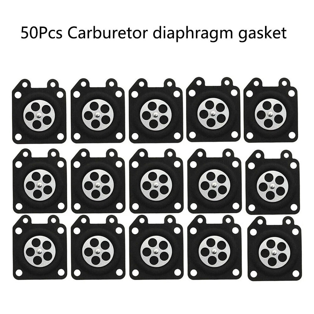 50Pcs Carburetor Diaphragm for Walbro (95-526, 95-526-9, 95-526-9-8)