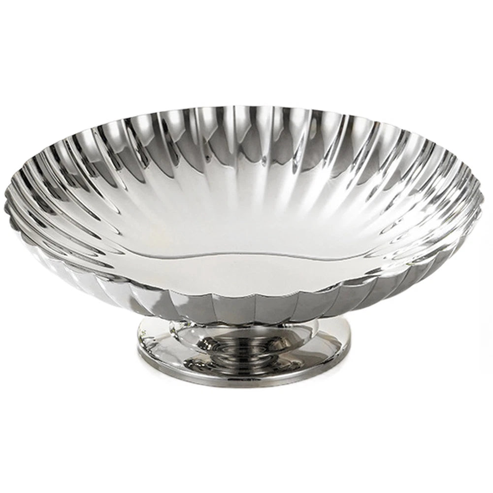 Stainless Steel Fruit Platter with Non-Slip Silicone Base