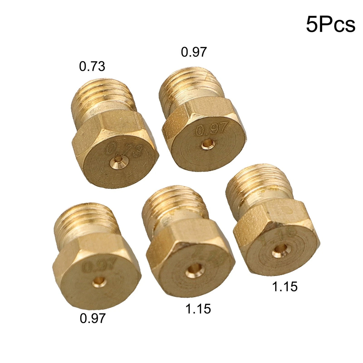 Set of 5 Burner Gas Hob Conversion Kit Jets Nozzles Injectors