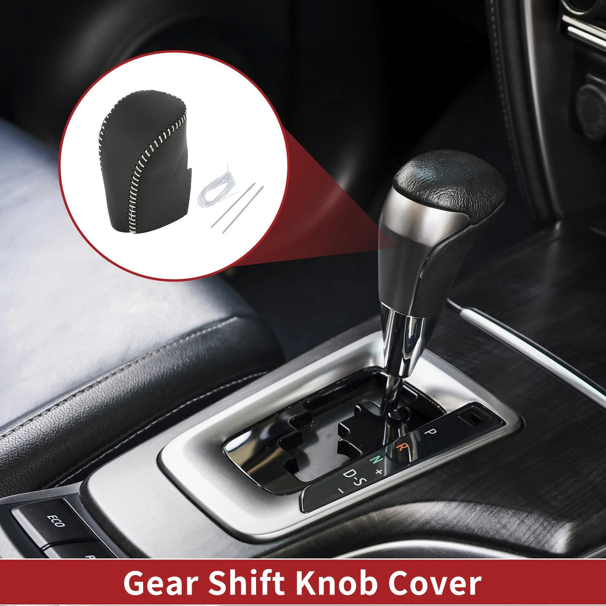 Gear Shift Knob Cover Faux Leather for Honda HR-V (2023–2024)