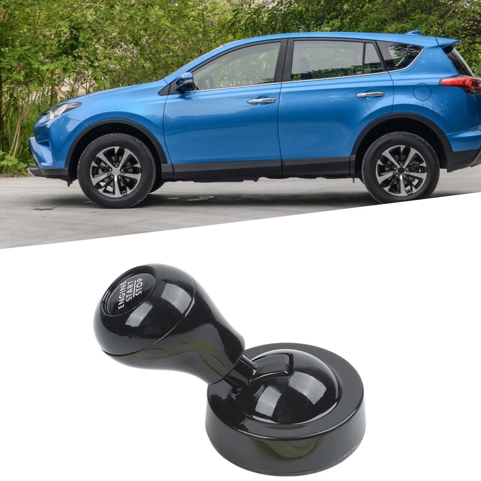 Push Start Button Cover Lever for Most Car Models (Alloy)