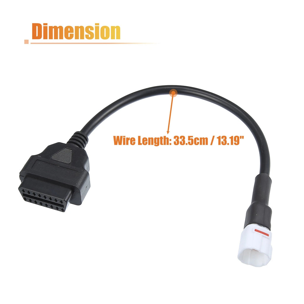 OBD2 Diagnostic Adapter Cable 4 Pin for Yamaha (2010–2024)