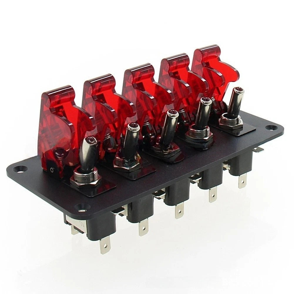Aluminum Toggle Switch Panel for Automotive (20A Power Ignition)