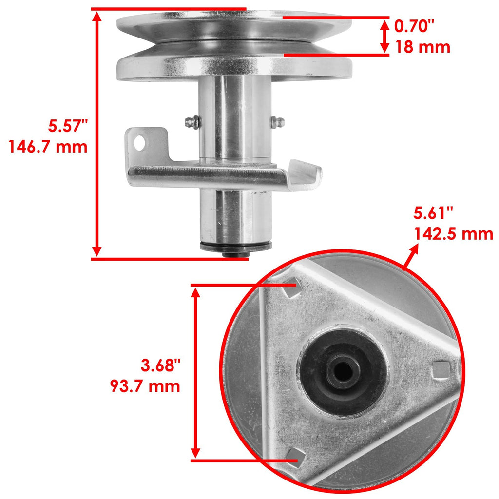 Deck Spindle Replacement 42 Inch for John Deere Sabre 1742GS 1742HS (2017–2017)