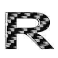 R Window Door Wall Car Badge Emblem Decals for