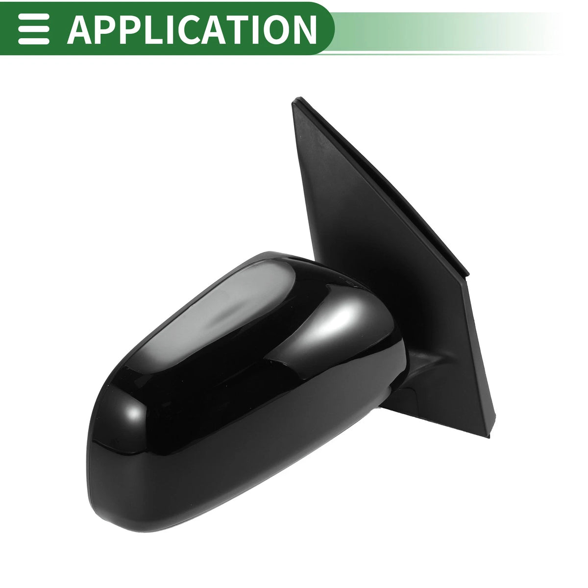 Right Side Door Mirror for Toyota RAV4 (2019–2023) Manual Folding Gloss Black