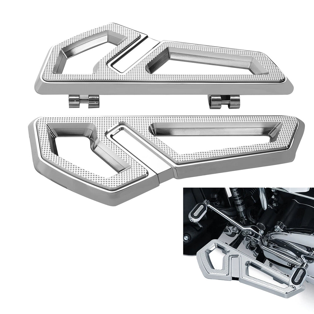 Front Driver Floorboard Kit for Harley Touring Road Glide (2000–2024) Chrome