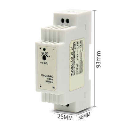 24V DIN Rail Power Supply for Plastic Machinery (Self Cooling, ABS Housing)
