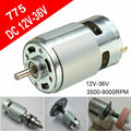 775 DC Motor for DIY Projects (Cooling Fan Included)