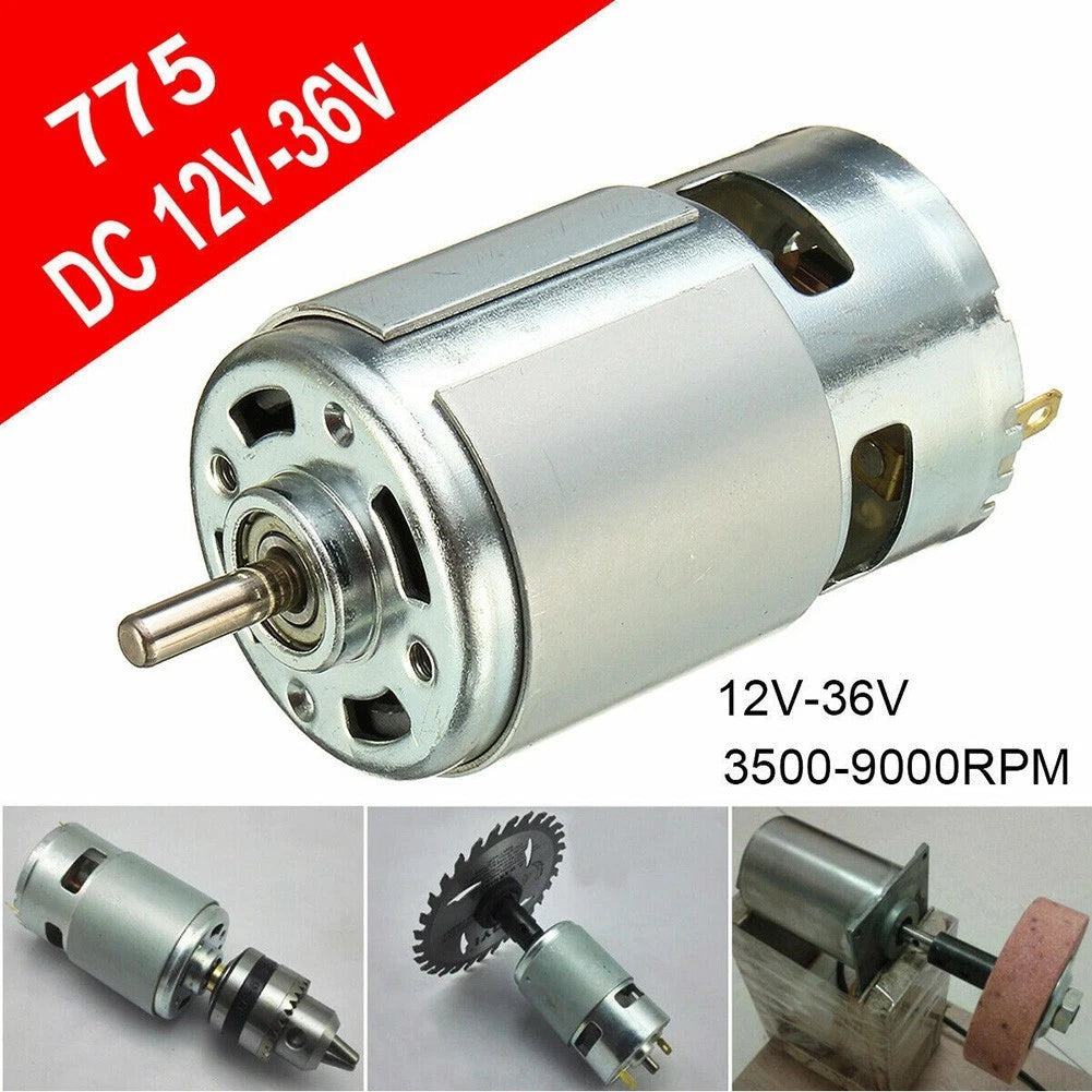 775 DC Motor for DIY Projects (Cooling Fan Included)