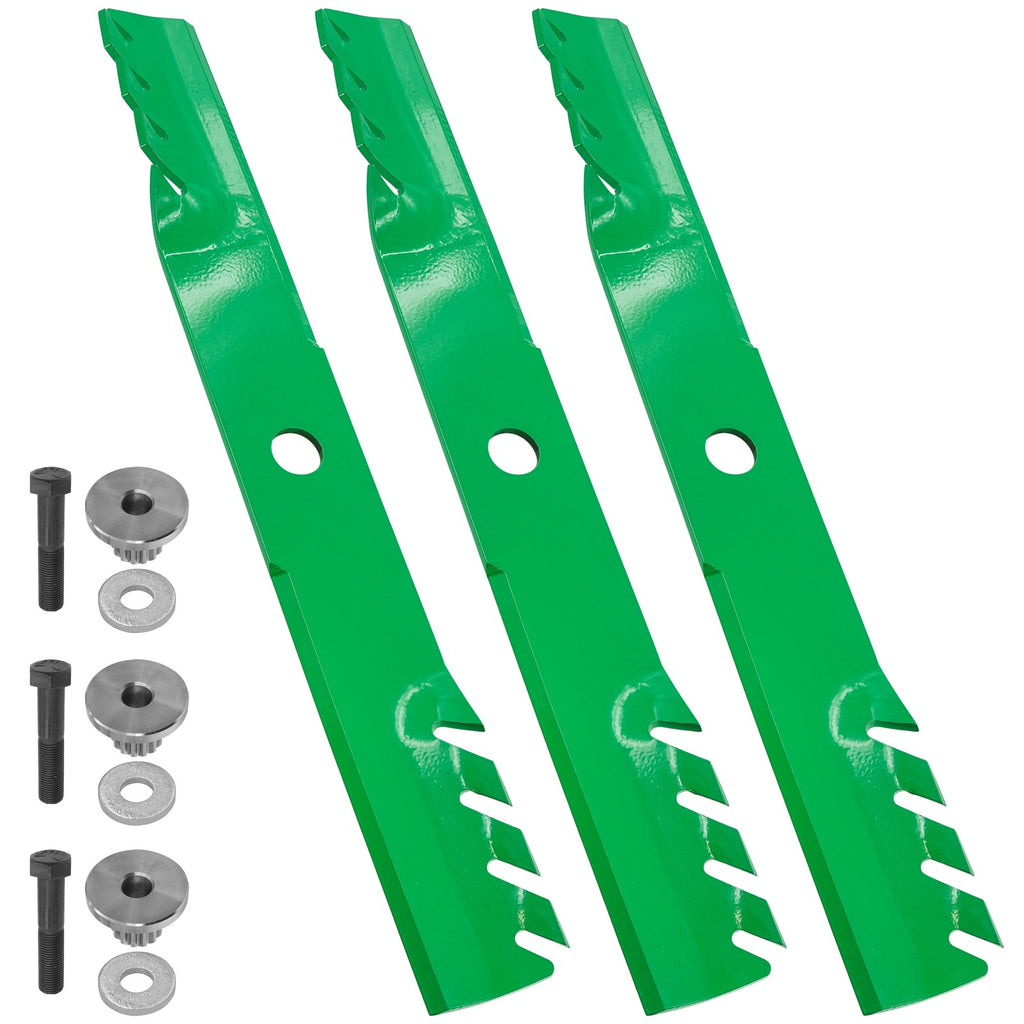Deck Toothed Blades 60 in w Bushing for Exmark Turf Ranger (2004–2009)