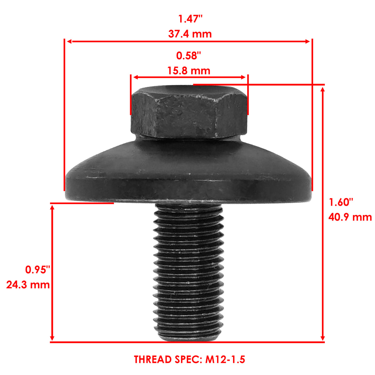 Deck Blade Bolts Replacement for Ariens M12x1.5 (2000–2025)