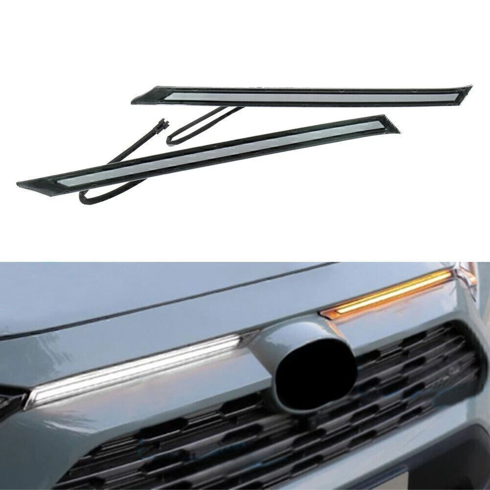 2X LED DLR Daytime Running Lights for Toyota RAV4 (2019–2020)