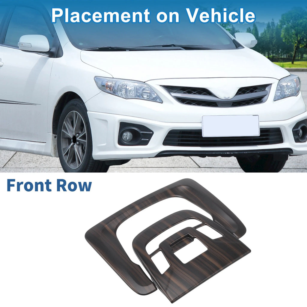 Front Row Headlight Trim Bezel Set ABS for Toyota Corolla (2022–2024)